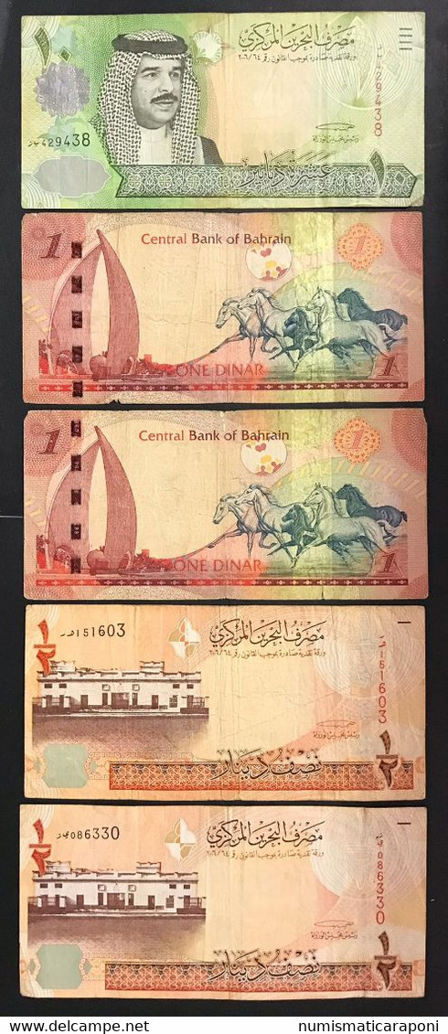 Bahrain 5 Banconote 13 Dinars LOTTO.4381 - Bahrain