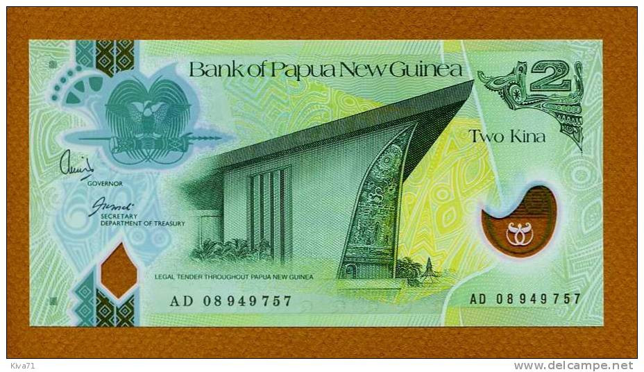 2 Kina  "PAPOUASIE Nlle GUINEE" 2008  Polymer    UNC  Ble 61 - Papua New Guinea