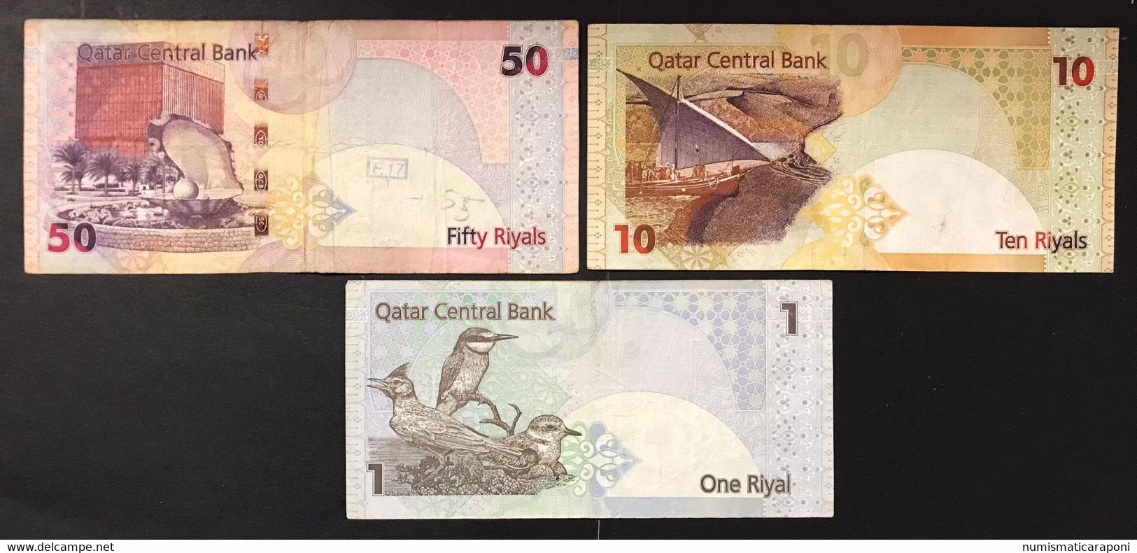 Qatar 3 Banconote 61 Riyals LOTTO.4382 - Qatar