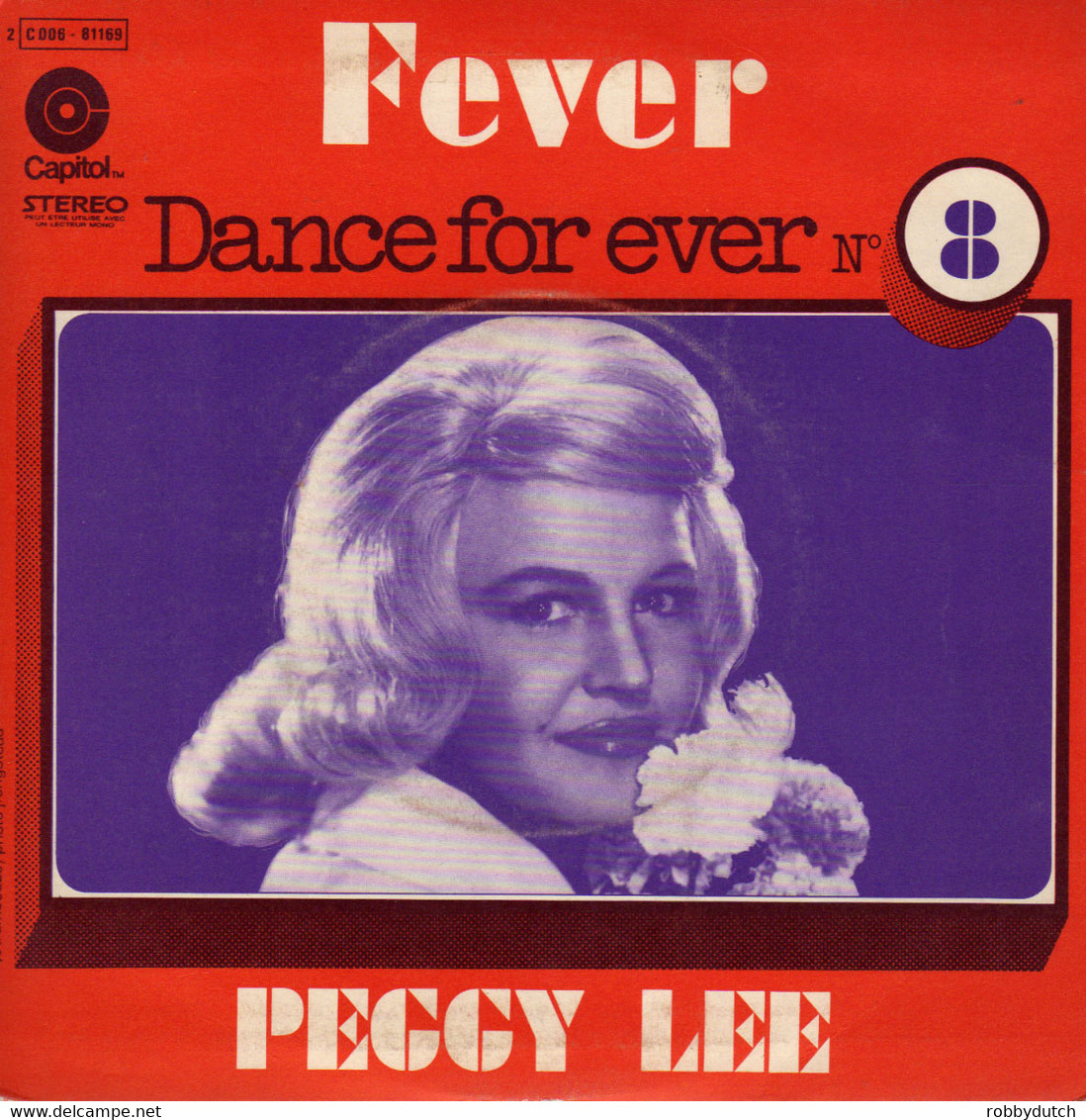 * 7" *  PEGGY LEE - FEVER (DANCE FOR EVER No.8) (France 1972 EX!!) - Jazz