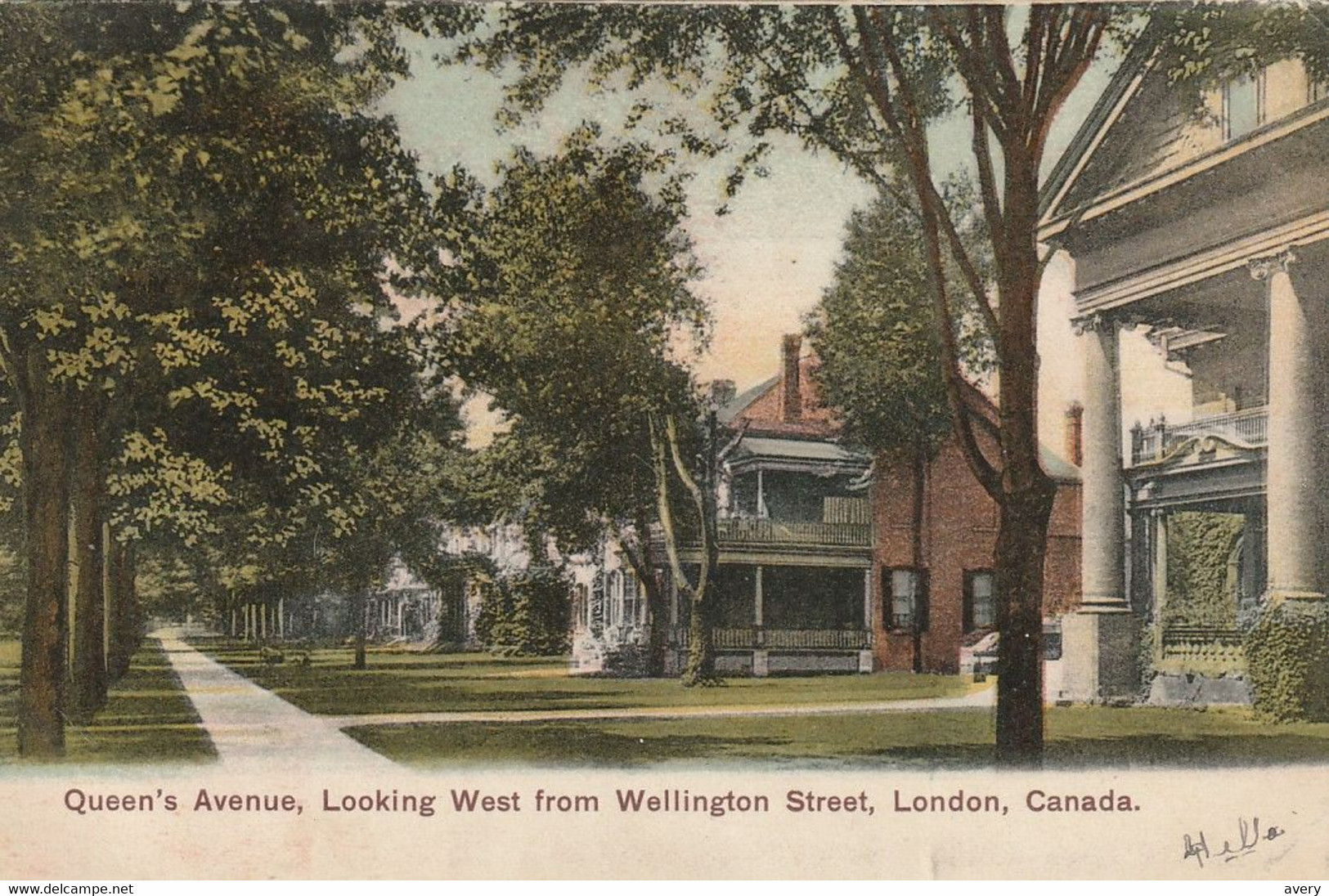 Queen's Avenue, Looking West From Wellington Street, London, Ontario - London
