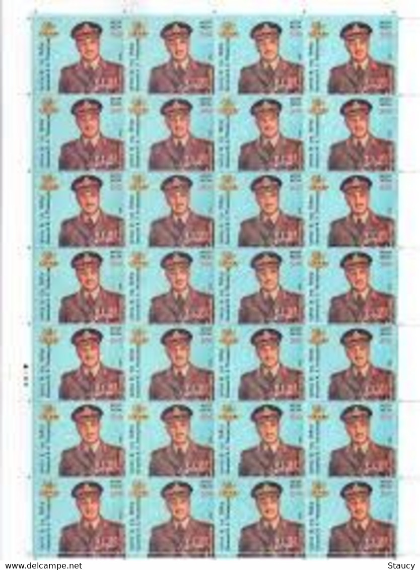 India 2023 'General K S Thimayya' Full Sheet Of 28 Stamps MNH As Per Scan - Otros & Sin Clasificación