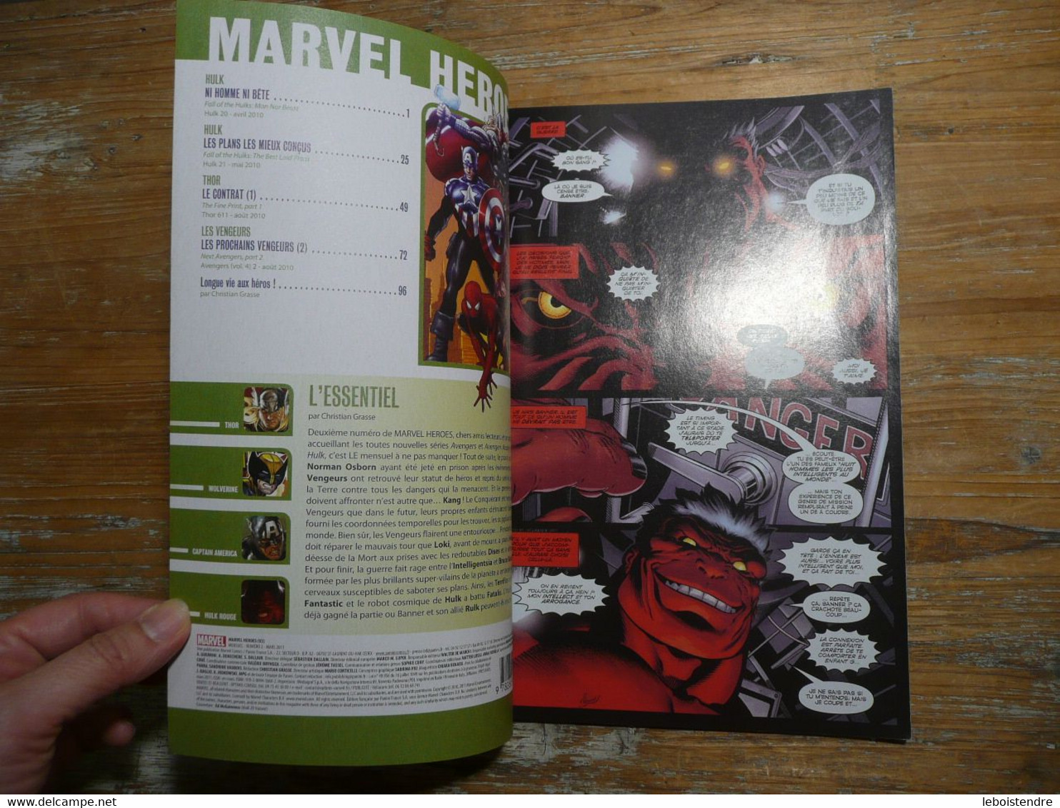 MARVEL HEROES V3 N 2 MARS 2011  MARVEL COMICS PANINI FRANCE AVENGERS HULK THOR - Marvel France