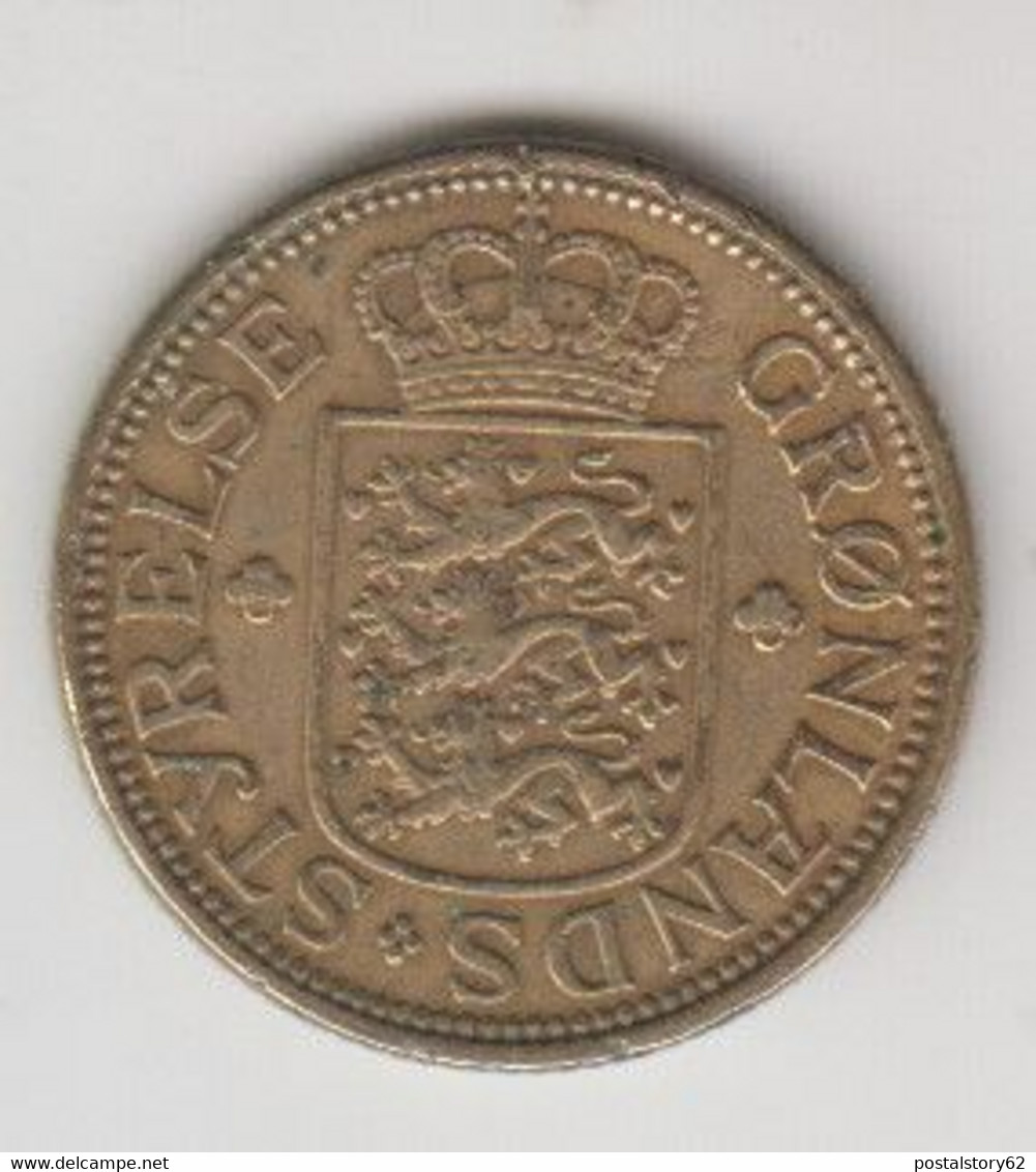 Groenlandia, Moneta 50 Ore Hcn 1926 Orso Polare - Groenlandia
