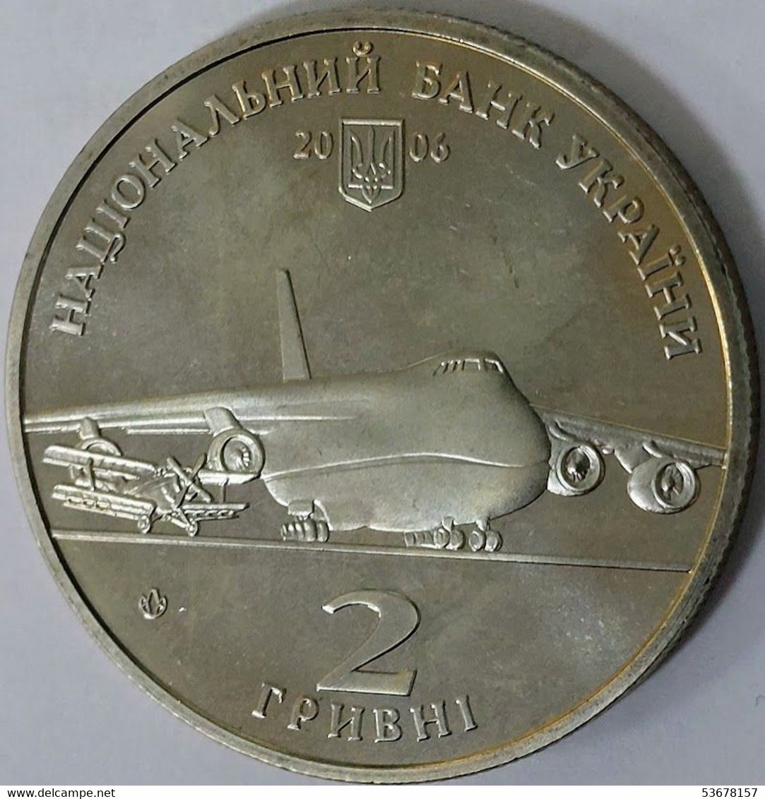 Ukraine - 2 Hryvni 2006, KM# 386, 100th Anniversary - Birth Of Oleg Antonov (#1754) - Ukraine