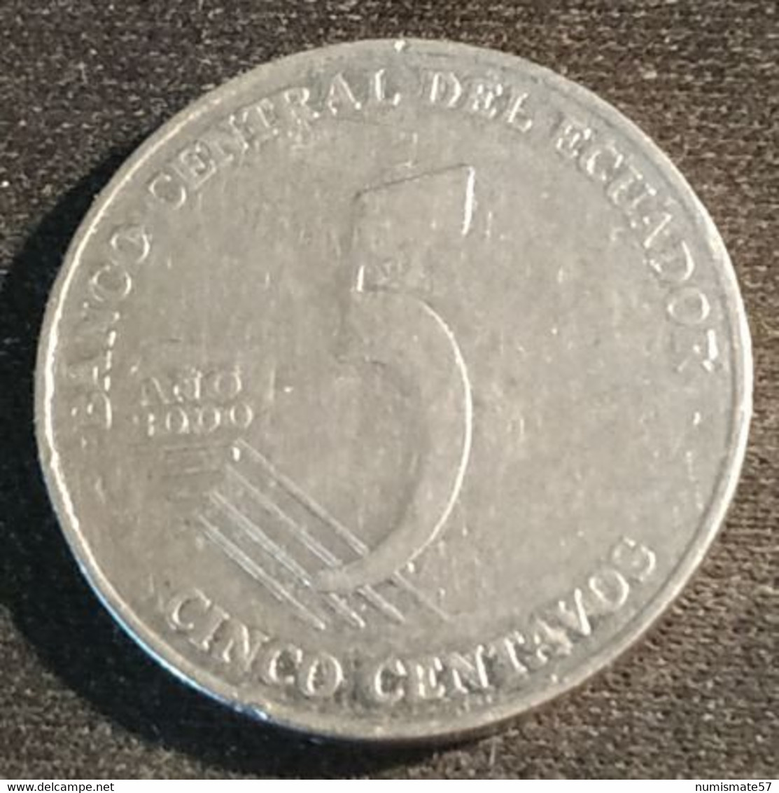 EQUATEUR - EQUATOR - 5 CENTAVOS 2000 - KM 105 - Ecuador - JUAN MONTALVO - Equateur