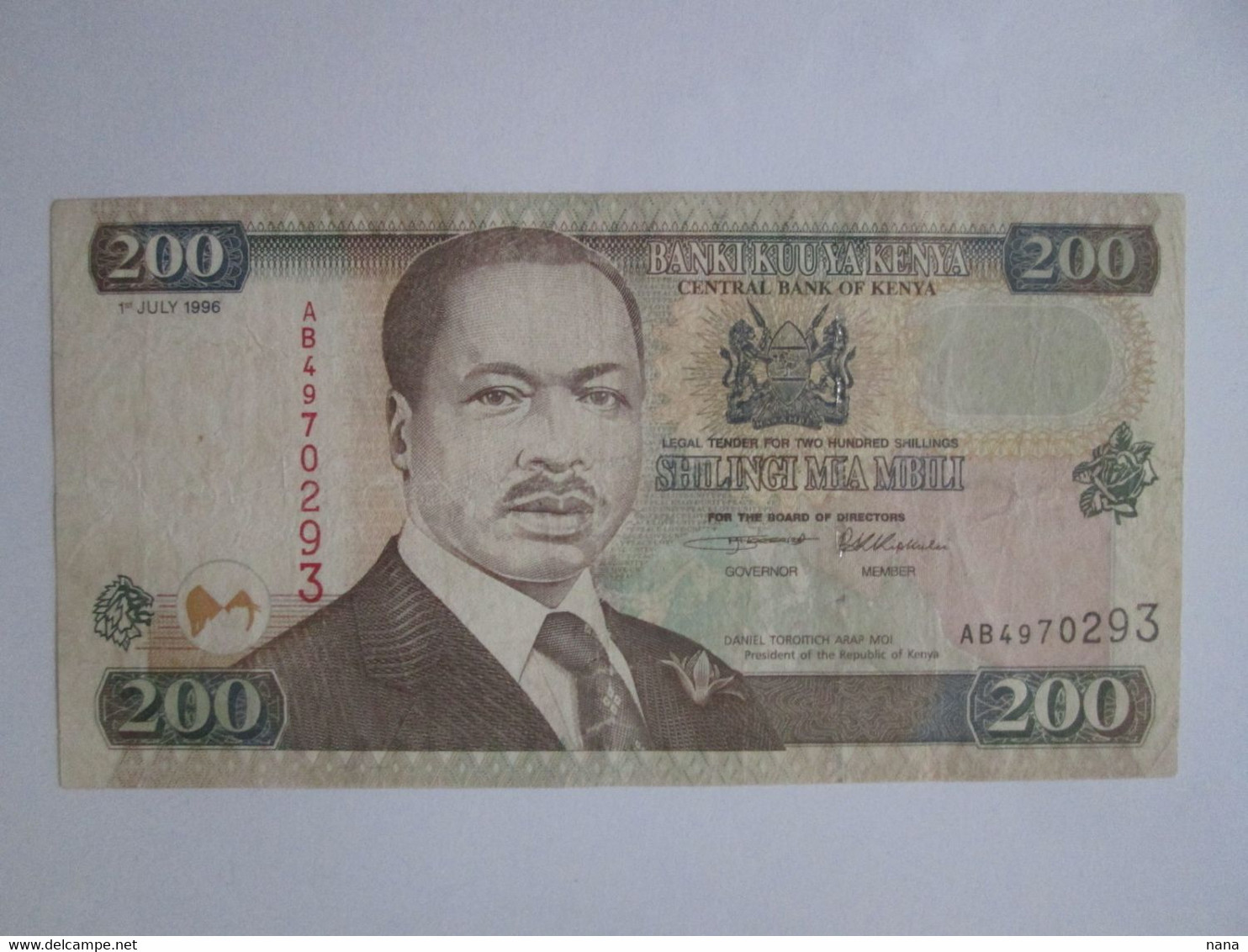 Kenya 200 Shilingi 1996 Banknote,see Pictures - Kenia