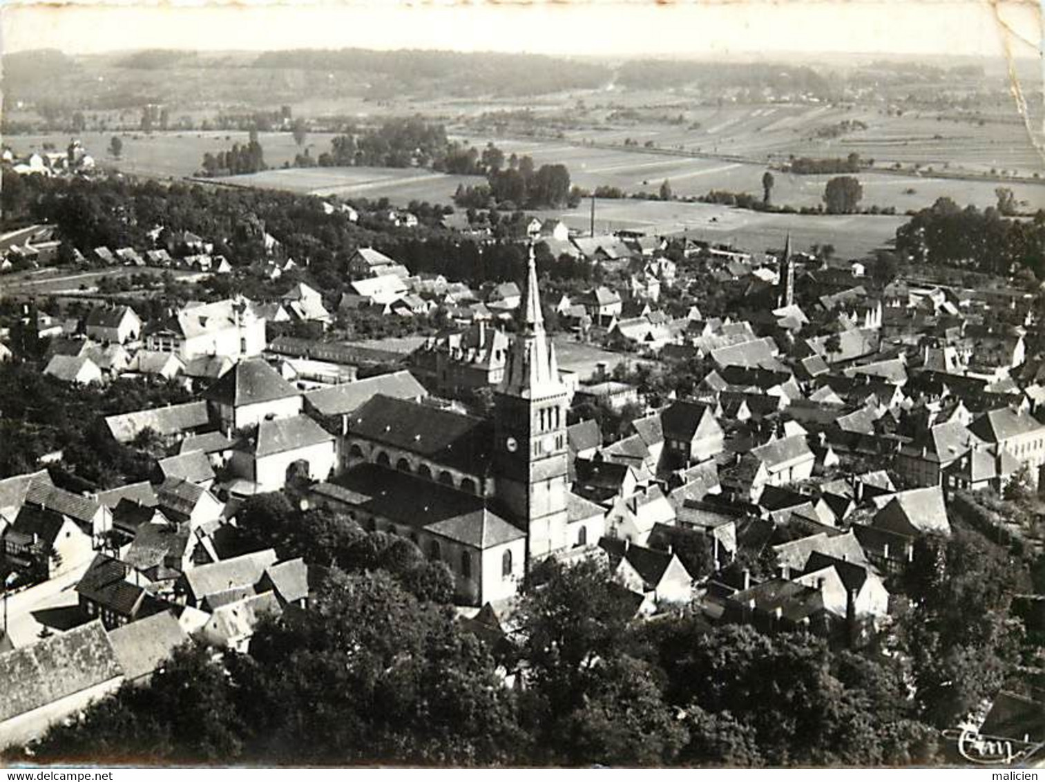 - Ref-AB838bis - Bas Rhin - Hochfelden - Vue Aerienne - Les Eglises - - Hochfelden