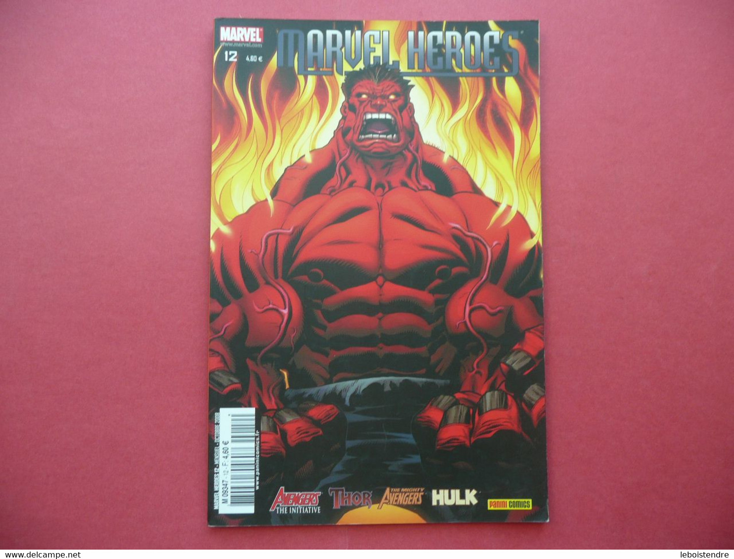 MARVEL HEROES N 12 OCTOBRE 2008 AVENGERS THE INITIATIVE THOR THE MIGHTY AVENGERS HULK MARVEL COMICS PANINI FRANCE - Marvel France