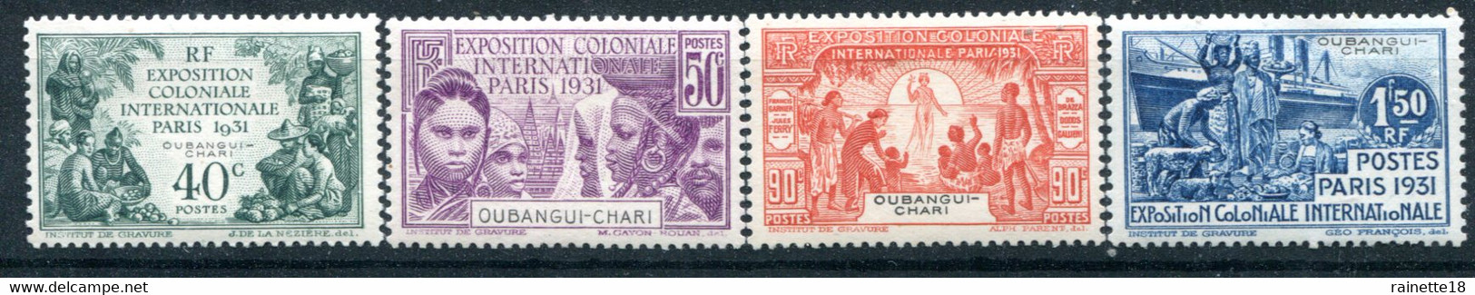 Oubangui Chari        84/87 * - Unused Stamps