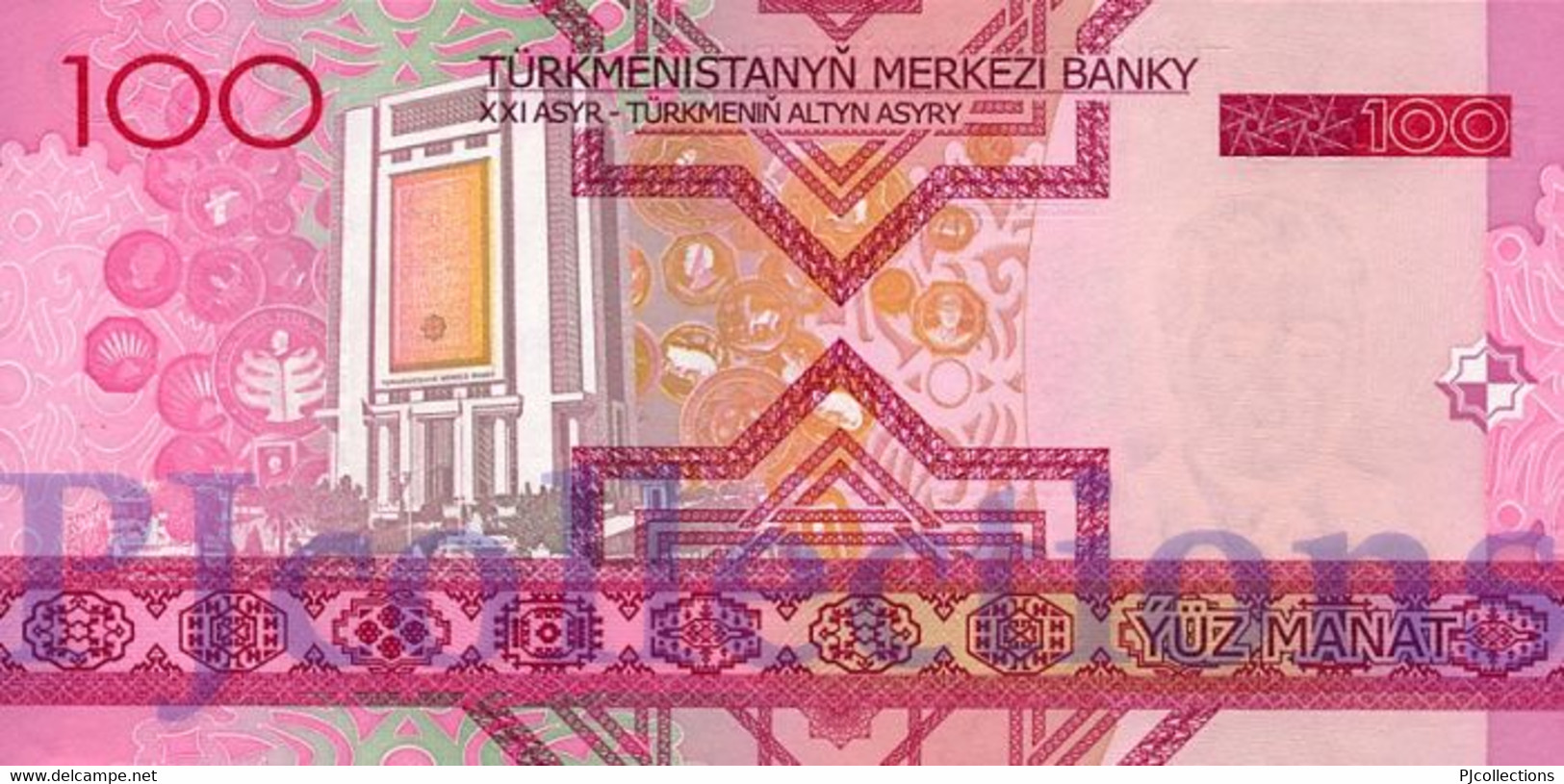 TURKMENISTAN 100 MANAT 2005 PICK 18 UNC - Turkménistan