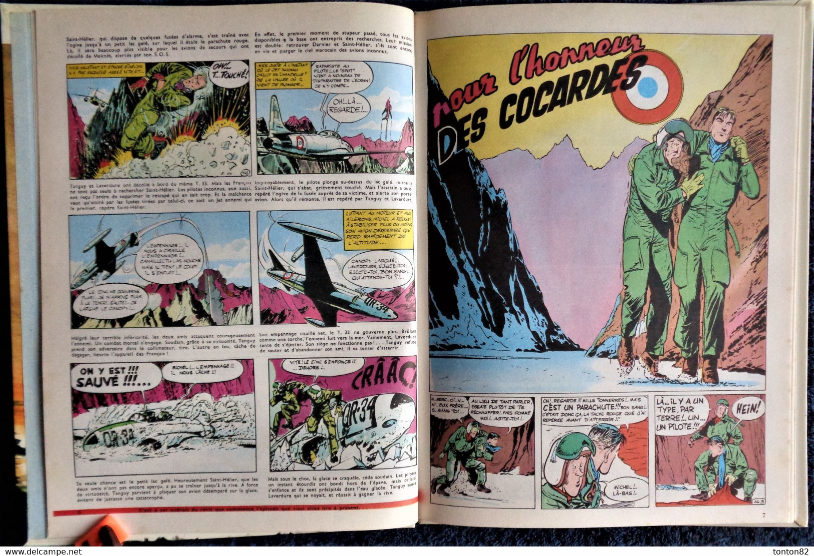 Charlier / Uderzo - Tanguy et Laverdure - Pour l' Honneur des Cocardes - Dargaud - ( 1983 ) .