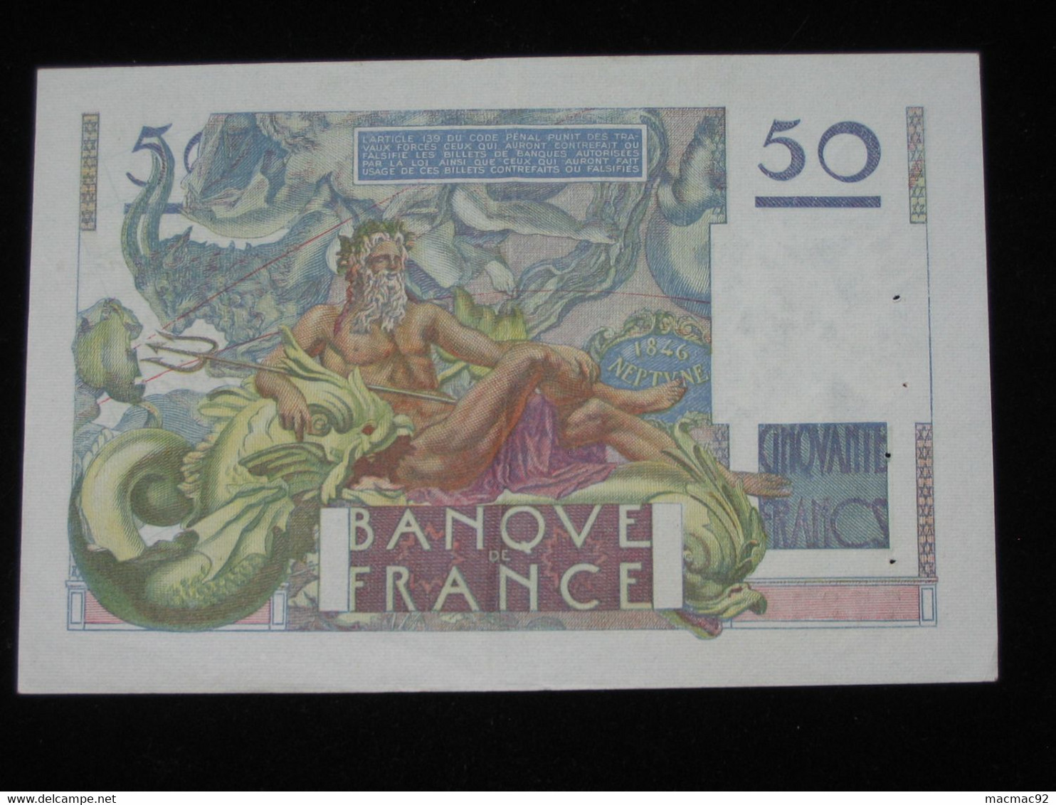 50 Cinquante Francs LE VERRIER  - 29-6-1950    **** EN ACHAT IMMEDIAT **** - 50 F 1946-1951 ''Le Verrier''