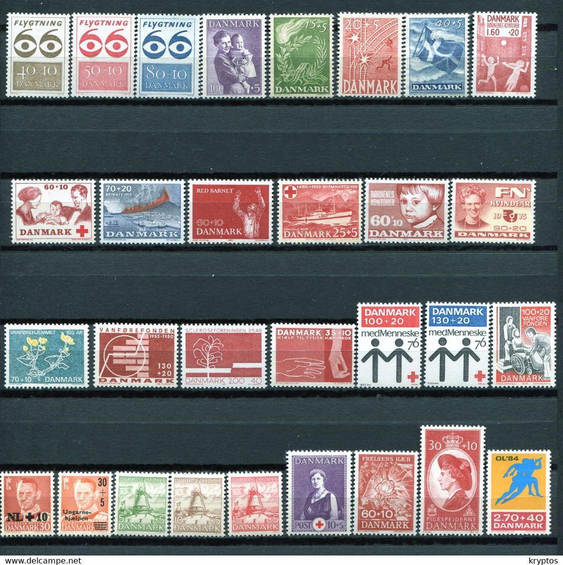 Denmark. 30 MINT Stamps - ALL Charity Stamps - Collezioni