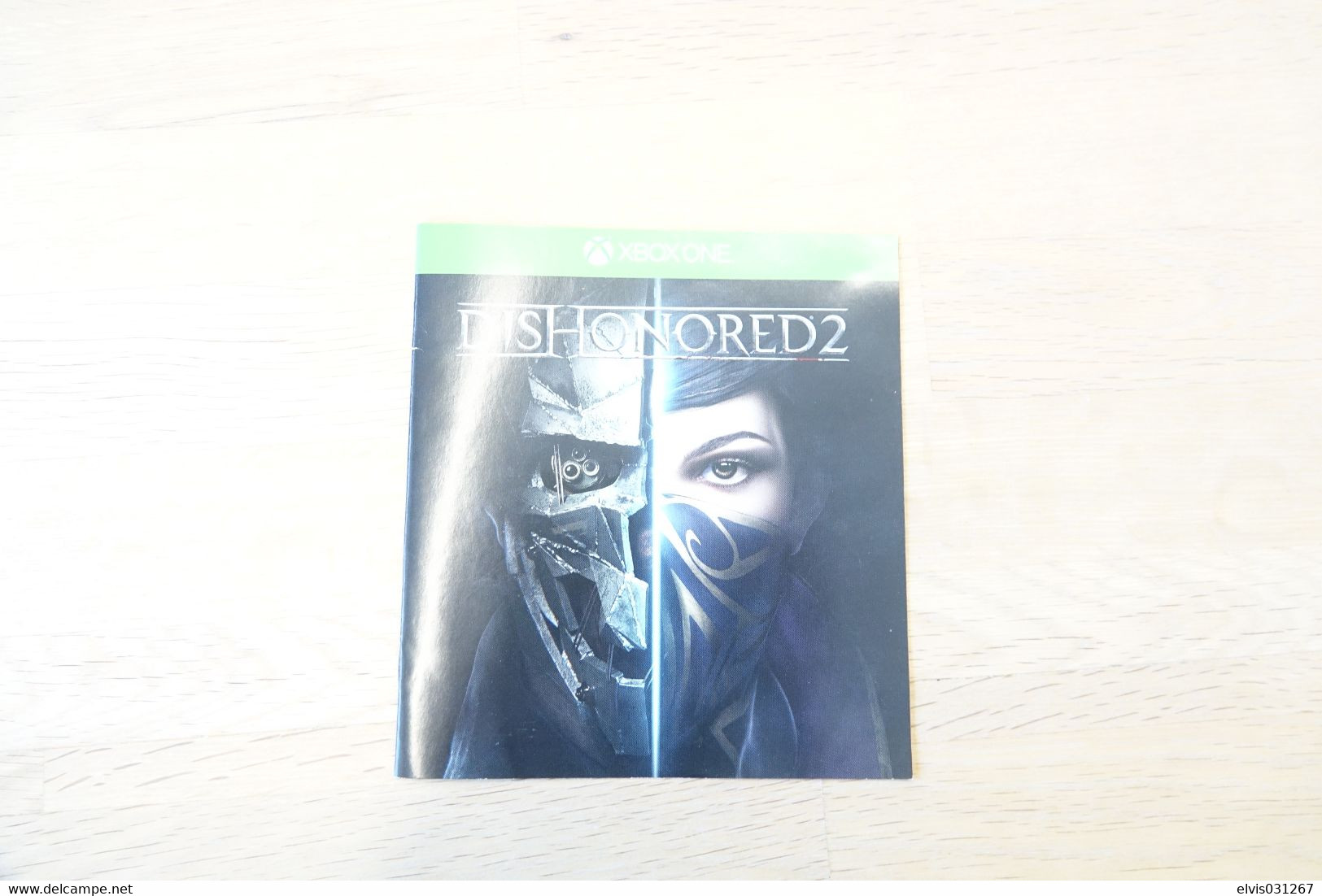 MICROSOFT XBOX ONE : MANUAL : DISHONORED 2 - Literature & Instructions