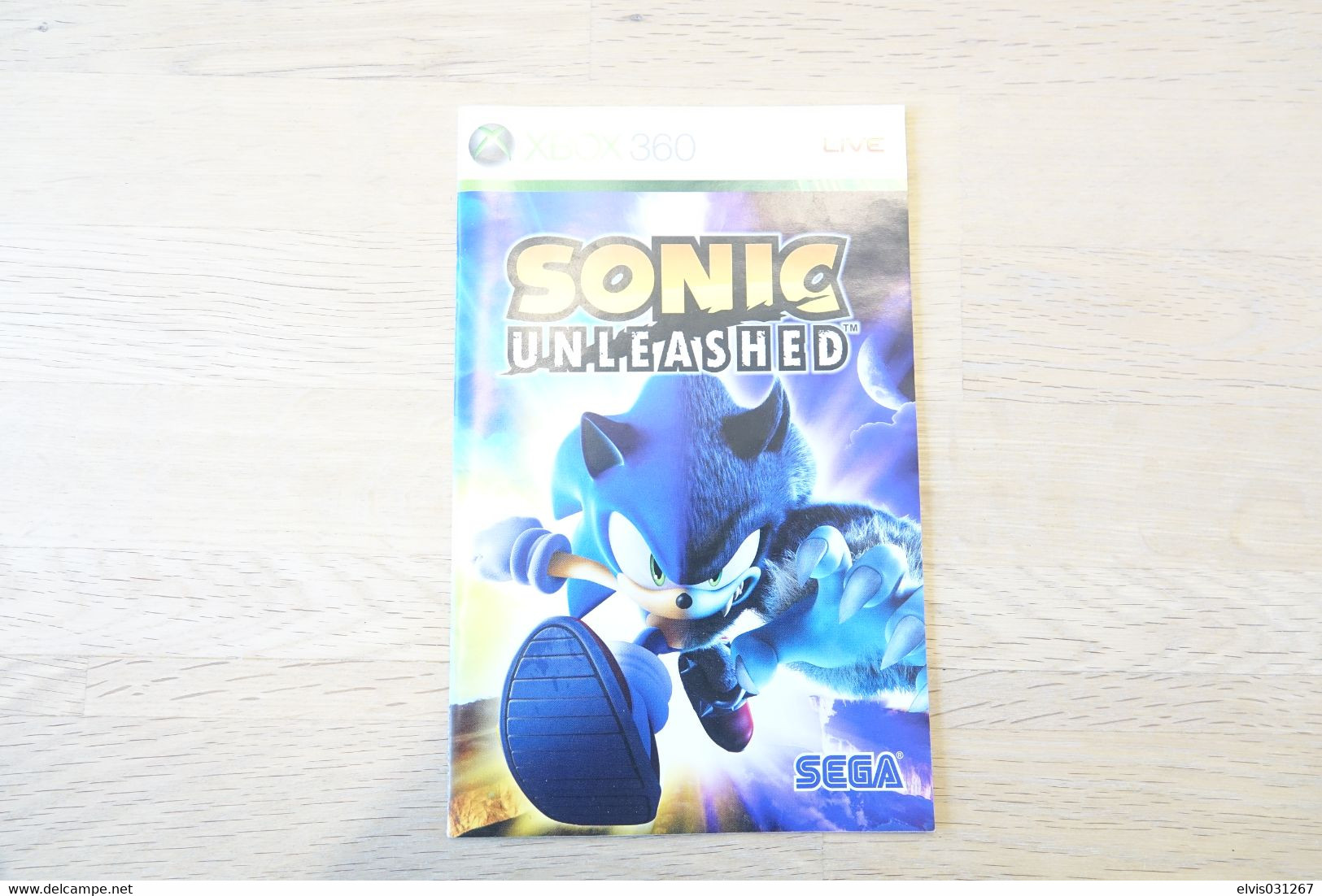 MICROSOFT XBOX 360 : MANUAL : SONIC UNLEASHED - Littérature & Notices