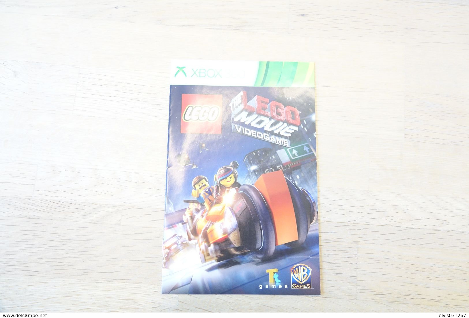 MICROSOFT XBOX 360 : MANUAL : THE LEGO MOVIE VIDEO GAME - Littérature & Notices