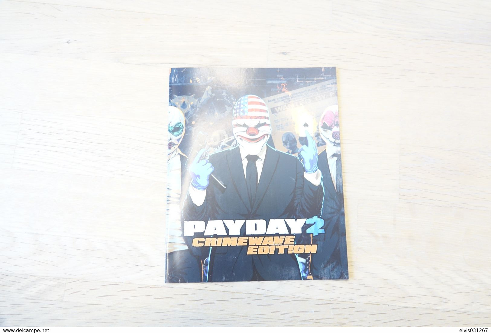 SONY PLAYSTATION FOUR PS4 : MANUAL : PAYDAY 2 CRIMEWAVE EDITION - Literatura E Instrucciones