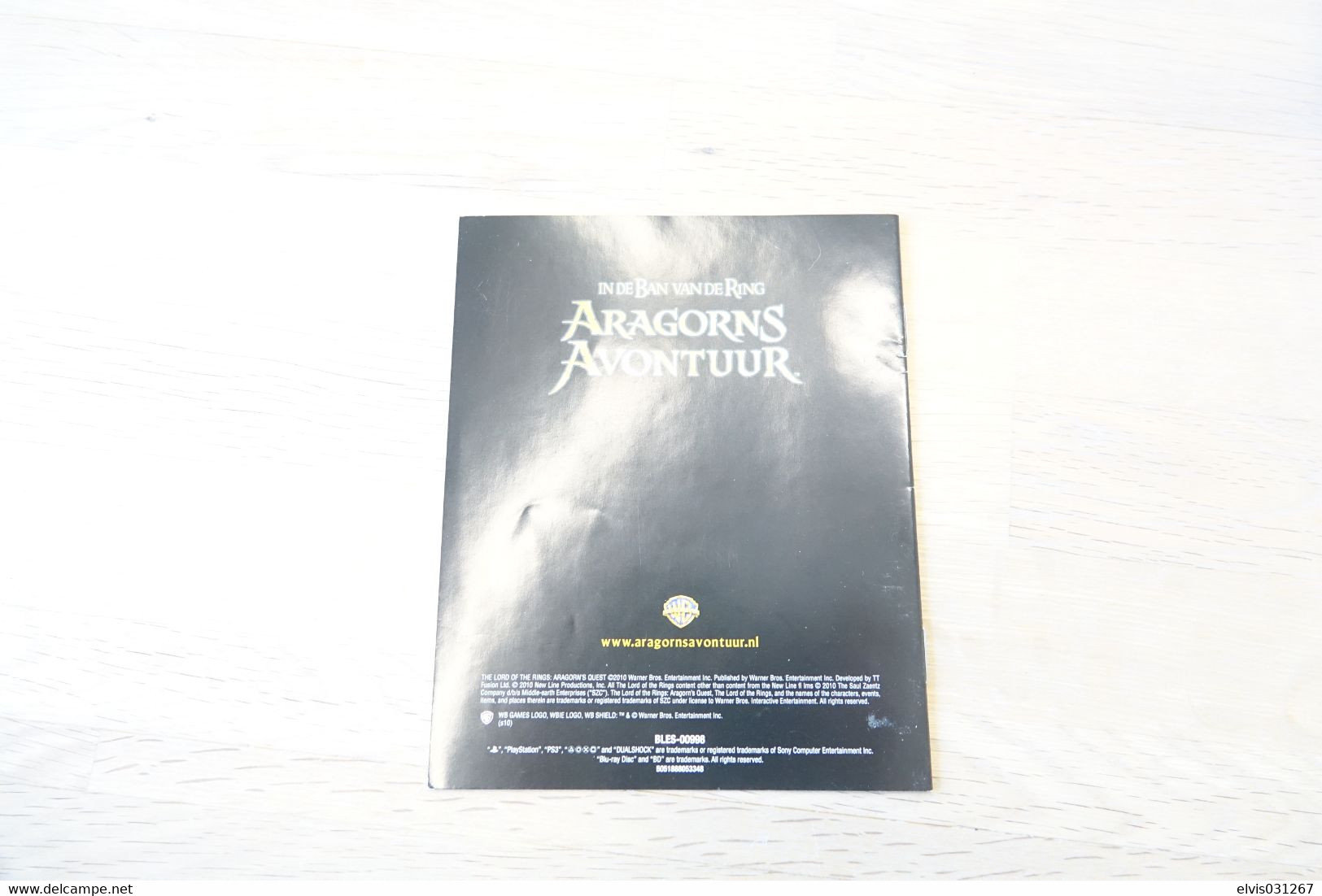 SONY PLAYSTATION THREE PS3 : MANUAL : ARAGORN'S QUEST - Literature & Instructions