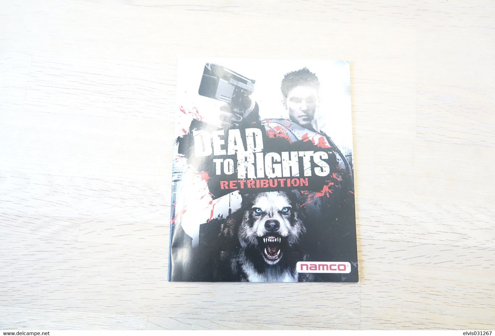 SONY PLAYSTATION THREE PS3 : MANUAL : DEAD TO RIGHTS RETRIBUTION - Literatura E Instrucciones