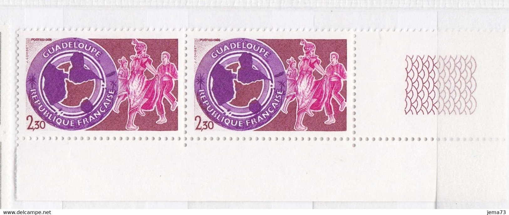 N° 2302 Régions: Guadeloupe : Belle Paire De 2 Timbres Neuf Sans Charnbière - Ungebraucht