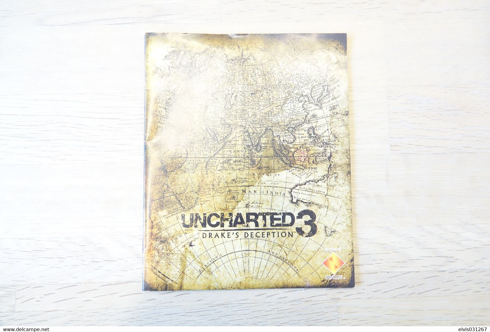 SONY PLAYSTATION THREE PS3 : MANUAL : UNCHARTED 3 DRAKE'S DECEPTION - Literature & Instructions