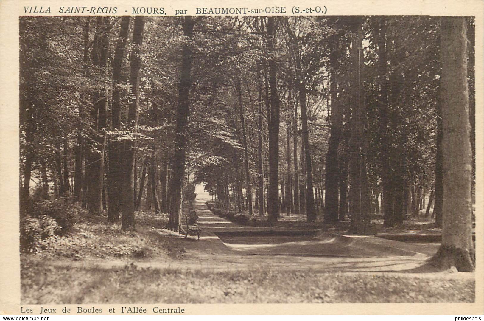 VAL D'OISE  MOURS   Les Jeux De Boules VILLA SAINT REGIS - Mours