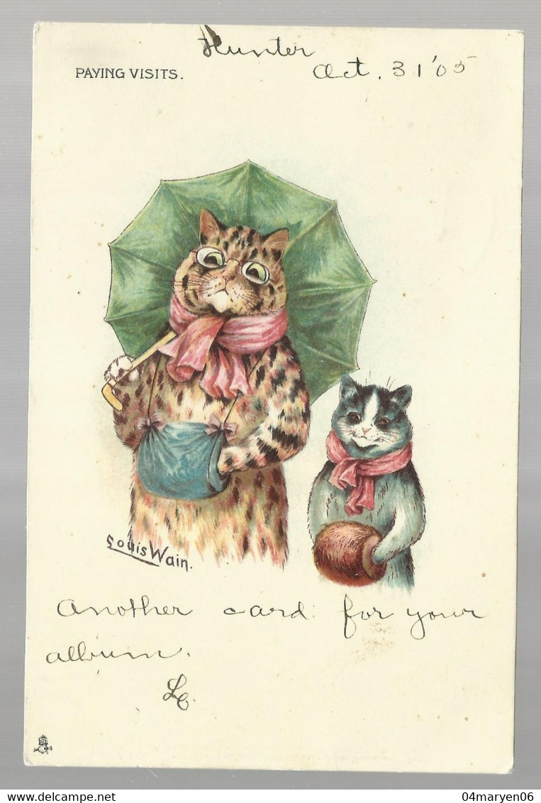 ***  1  X  LOUIS  WAIN  ***   -  Paying Visits  -  ZIE / VOIR / SEE SCAN'S - Wain, Louis