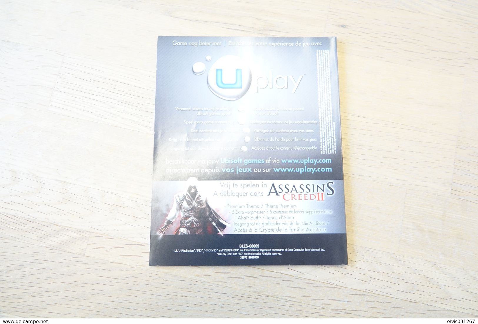 SONY PLAYSTATION THREE PS3 : MANUAL : ASSASSIN'S CREED II 2 - Literatuur En Instructies