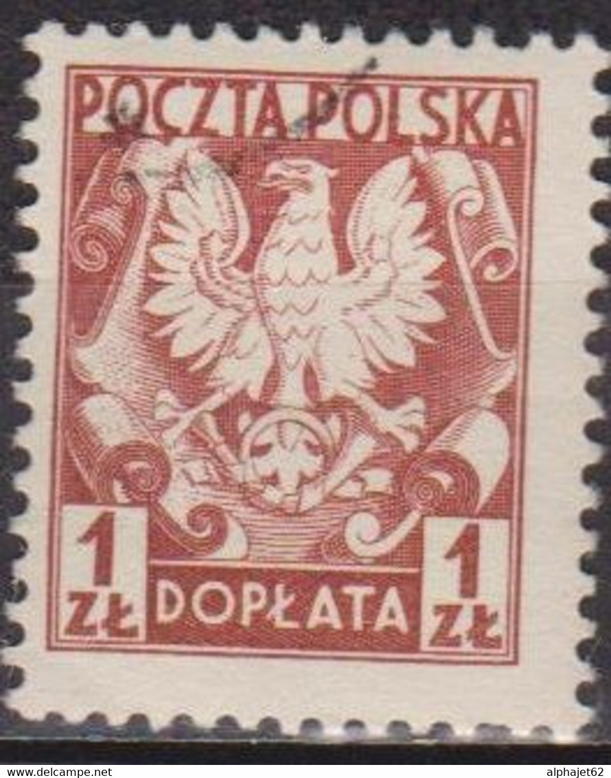 Aigle - POLOGNE - Timbre Taxe - N° 144 - 1954 - Strafport