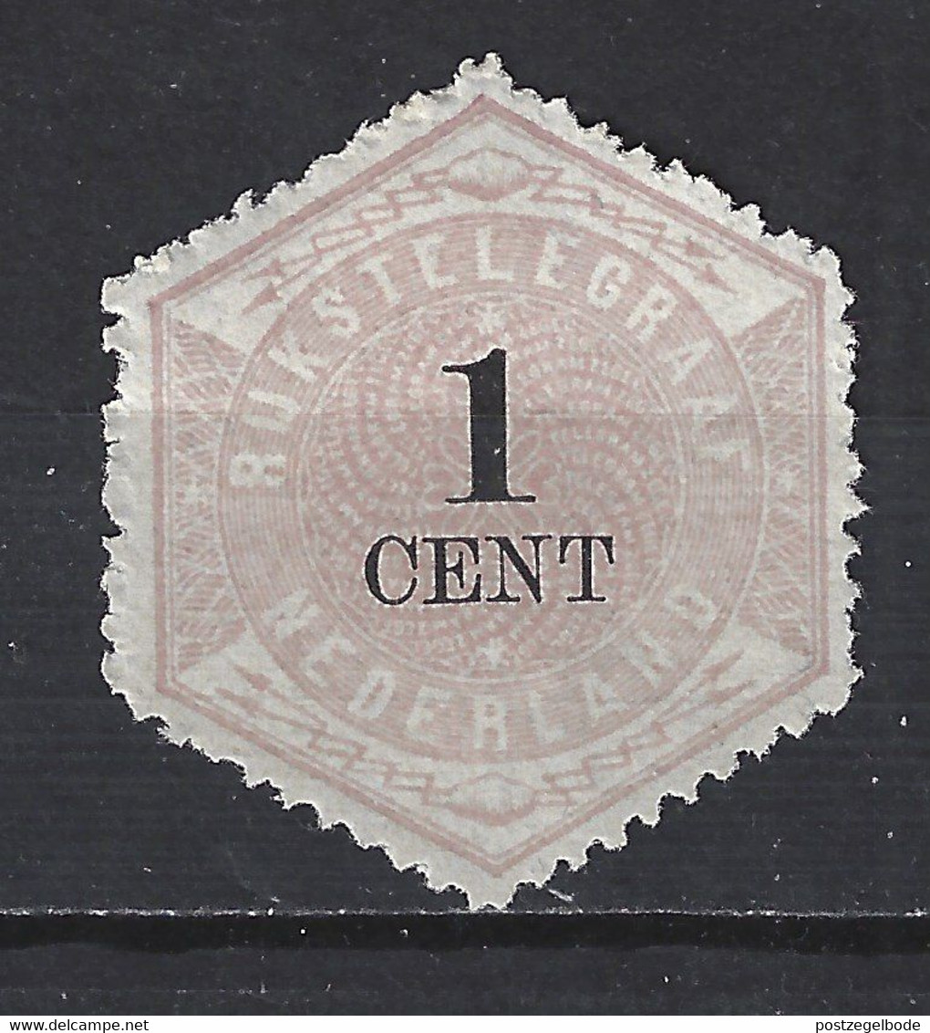 NVPH TG 1 Nederland Netherlands Pays Bas Niederlande Holanda 1 MLH; Telegram, Telegramme, Telegrama 1877 - Telegraph