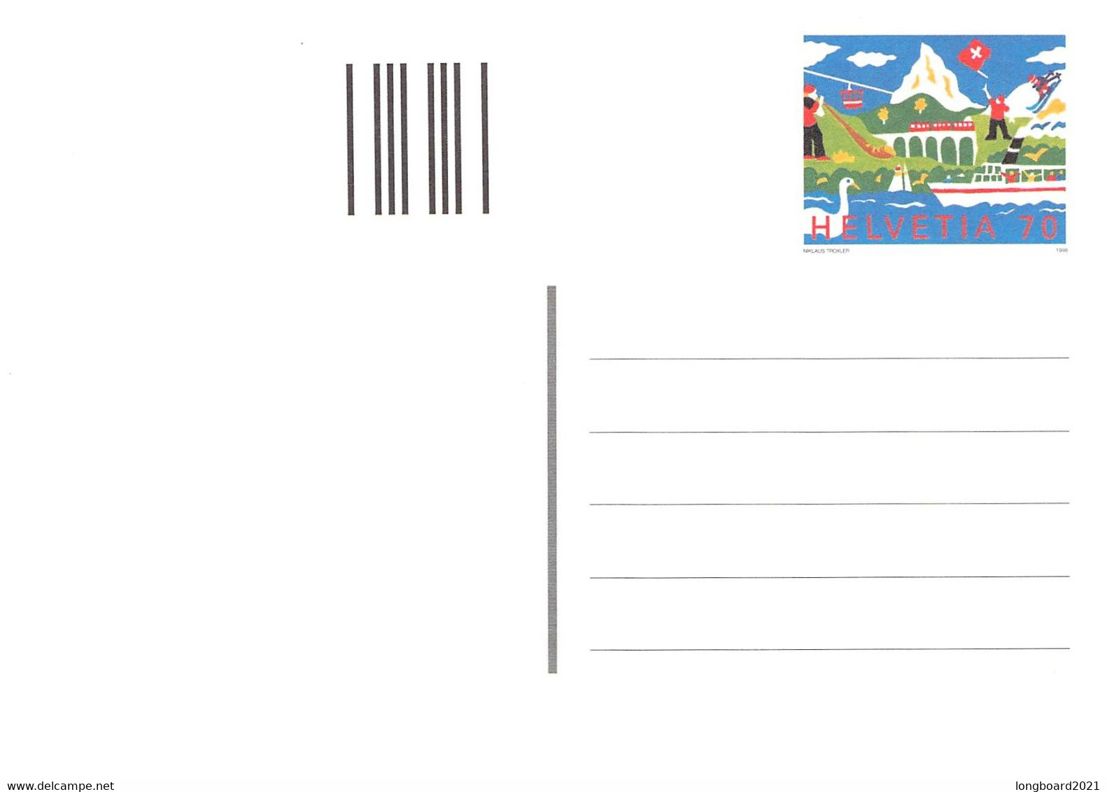 SCHWEIZ - Kleine Sammlung Postkarten 1984-1998 - Entiers Postaux