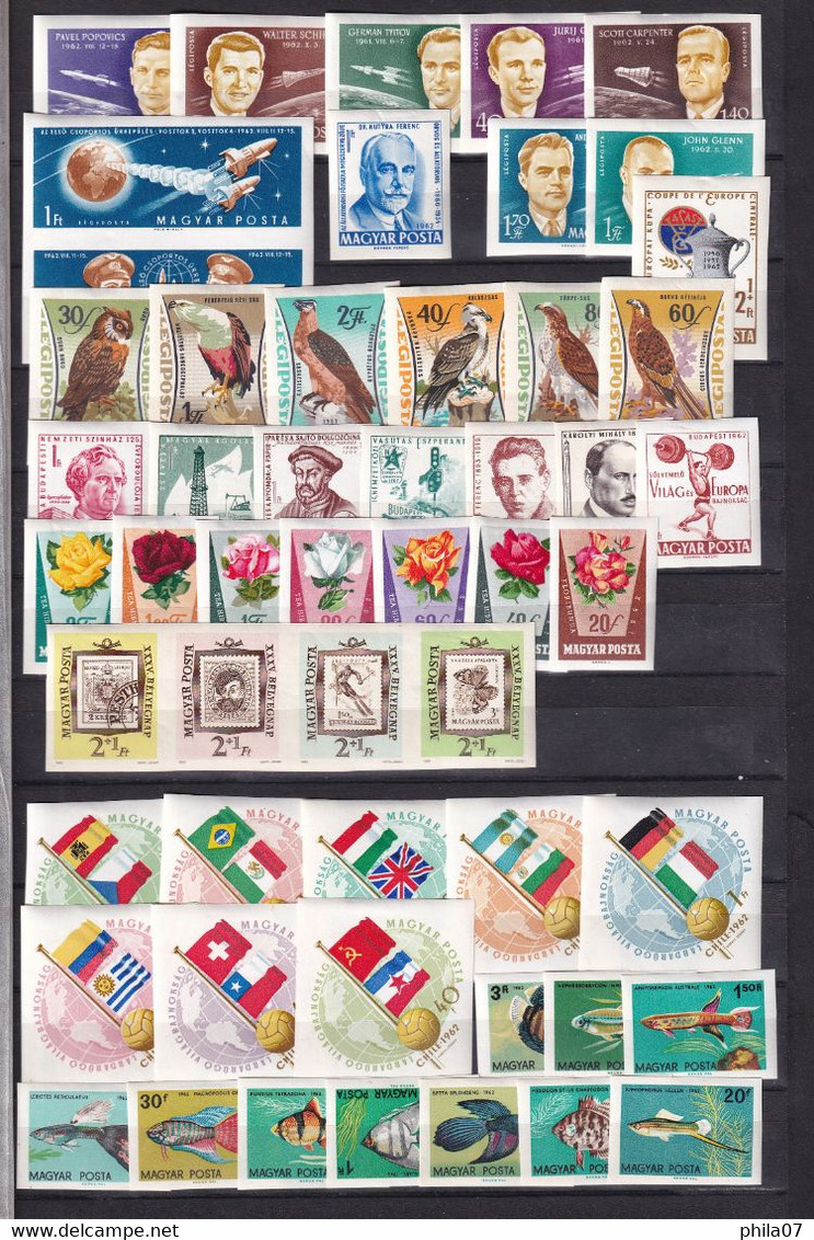 HUNGARY – Big Lot Of Imperforate Canceled Stamps. High Catalogue Value, Good Quality / 9 Scans - Other & Unclassified