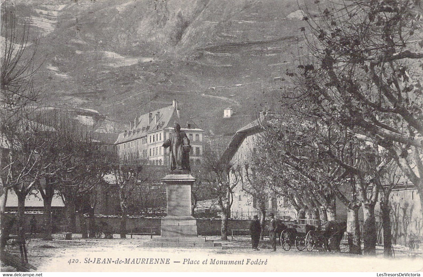 FRANCE - 73 - Saint Jean De Maurienne - Place Et Monument Fodéré - Carte Postale Ancienne - Saint Jean De Maurienne