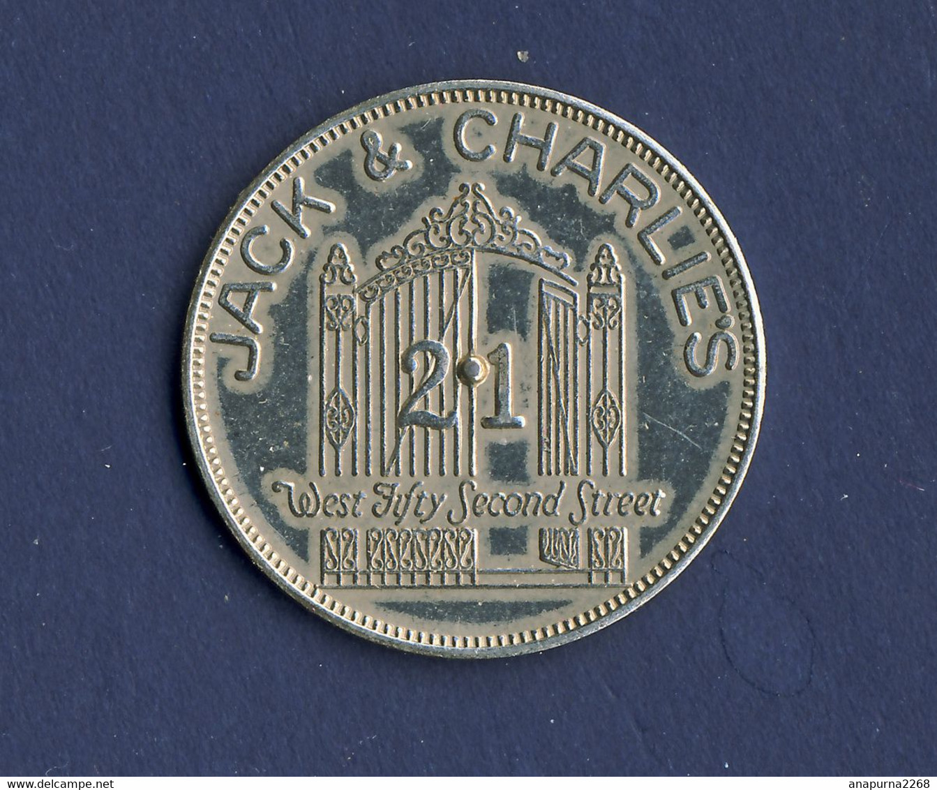 ETATS-UNIS.....NEW YORK...... JETON DE CASINO.....MEDAILLE PUBLICITAIRE POUR JACK ET CHARLIES... - Casino