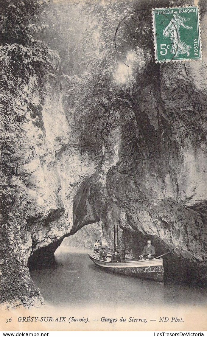 FRANCE - 73 - GRESY Sur AIX - Gorges Du Sierroz - ND PHOT - Carte Postale Ancienne - Gresy Sur Aix