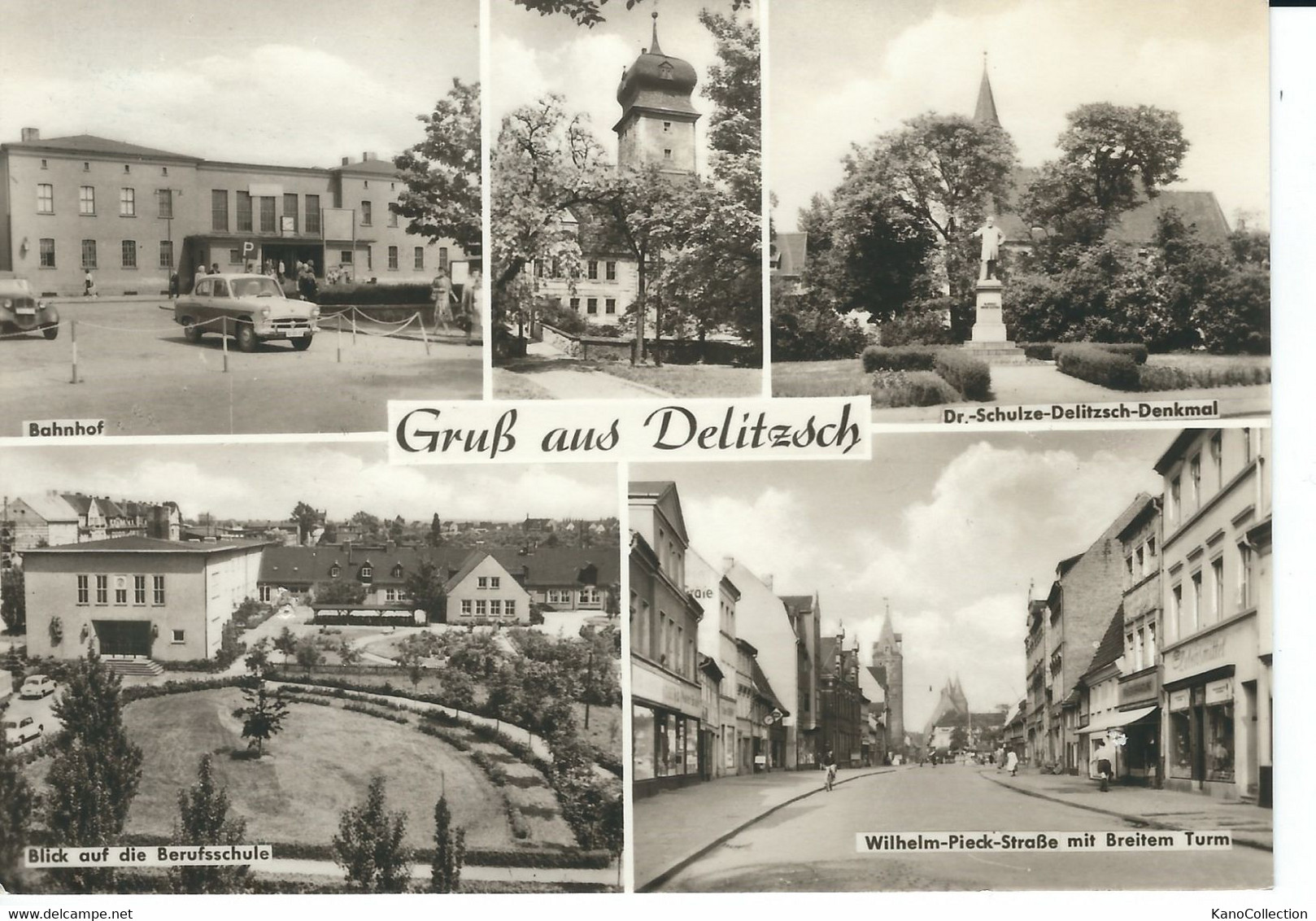 Gruß Aus Delitzsch, DDR-Mehrbildkarte, Gelaufen 1973, Kl. Einstichloch - Delitzsch