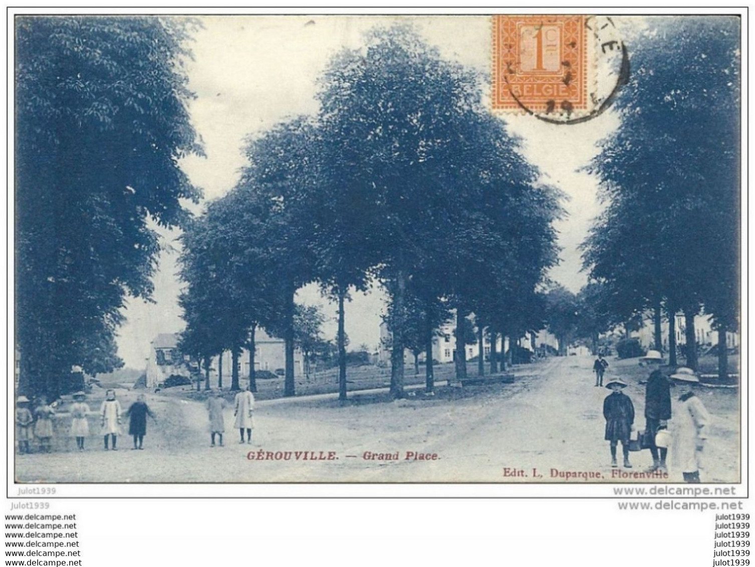 GEROUVILLE ..-- Grand ' Place . 1914 Vers ARLON ( Melle Laurence ARNOULD ) Voir Verso . - Meix-devant-Virton