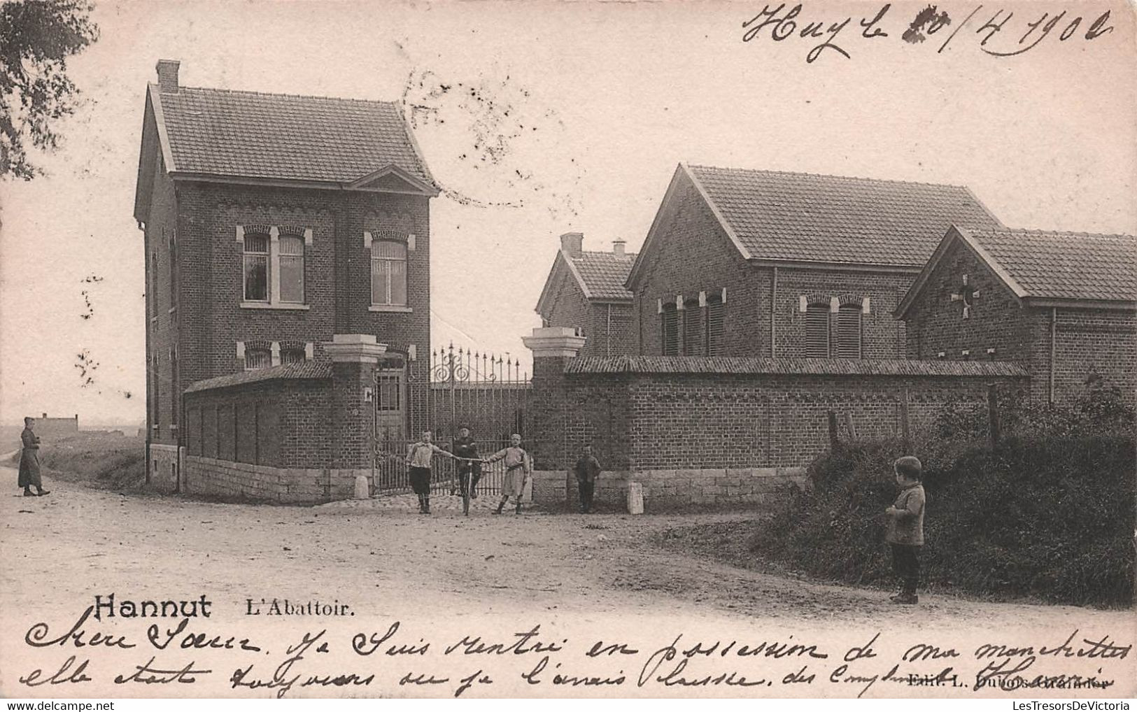 BELGIQUE - Hannut - L'abattoir - Animé - Carte Postale Ancienne - Hannuit