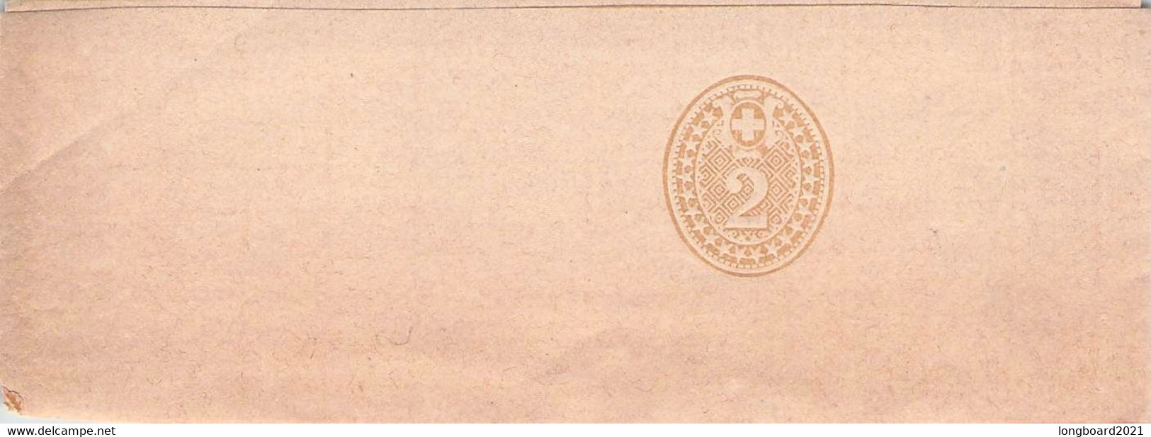 SCHWEIZ - Streifband 2 Rappen (1875) Unc Mi #7 - Ganzsachen