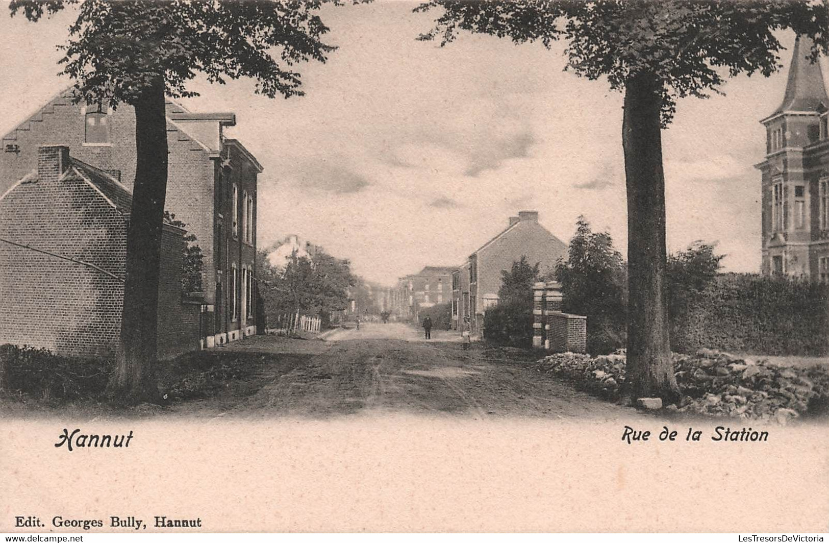 BELGIQUE - Hannut - Rue De La Station - Carte Postale Ancienne - Hannut