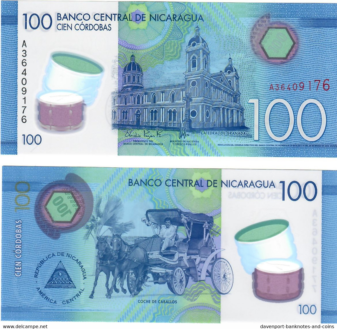 Nicaragua 100 Cordobas 2014 UNC - Nicaragua