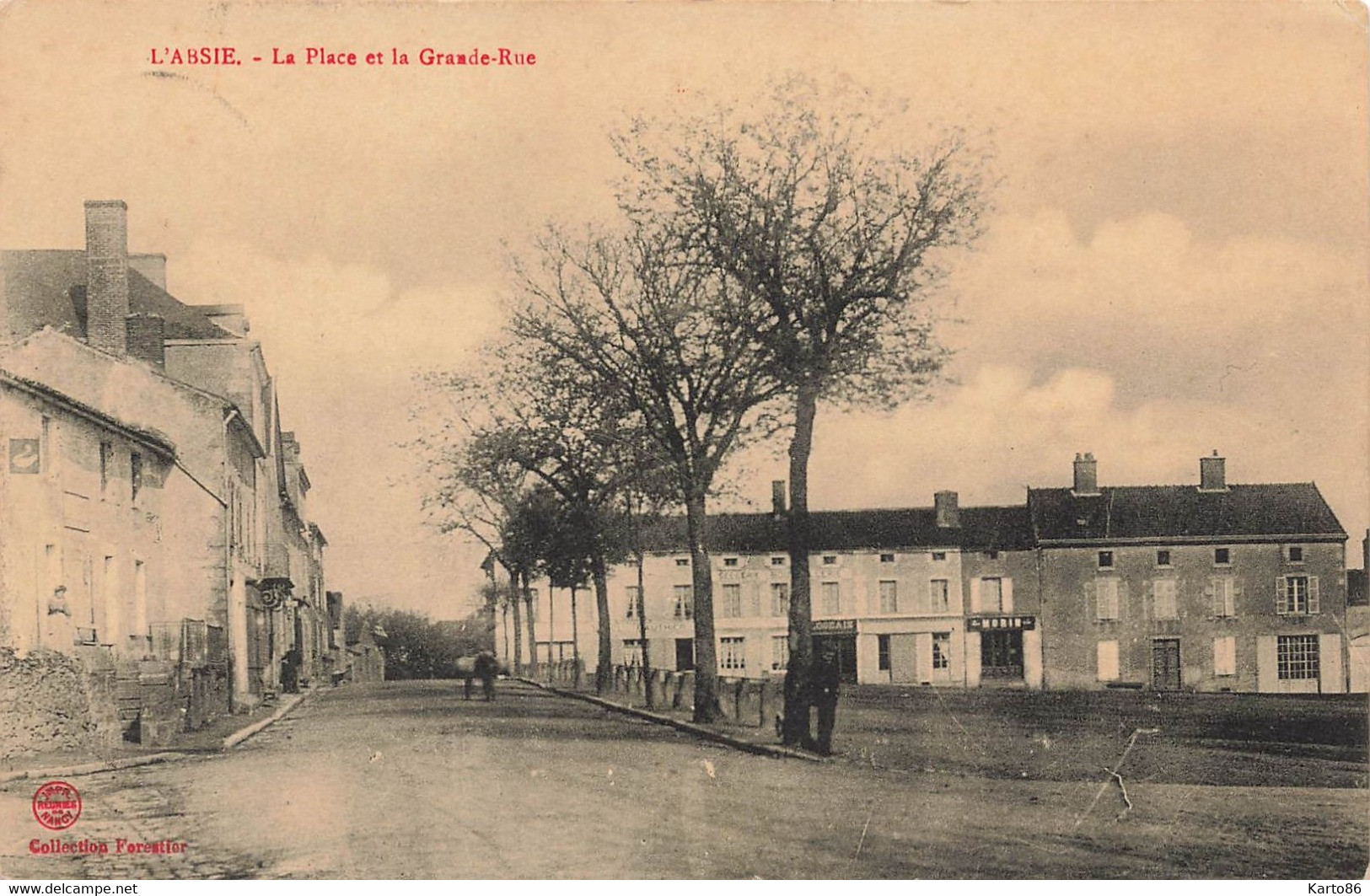 L'absie * La Place Et La Grande Rue Du Village - L'Absie