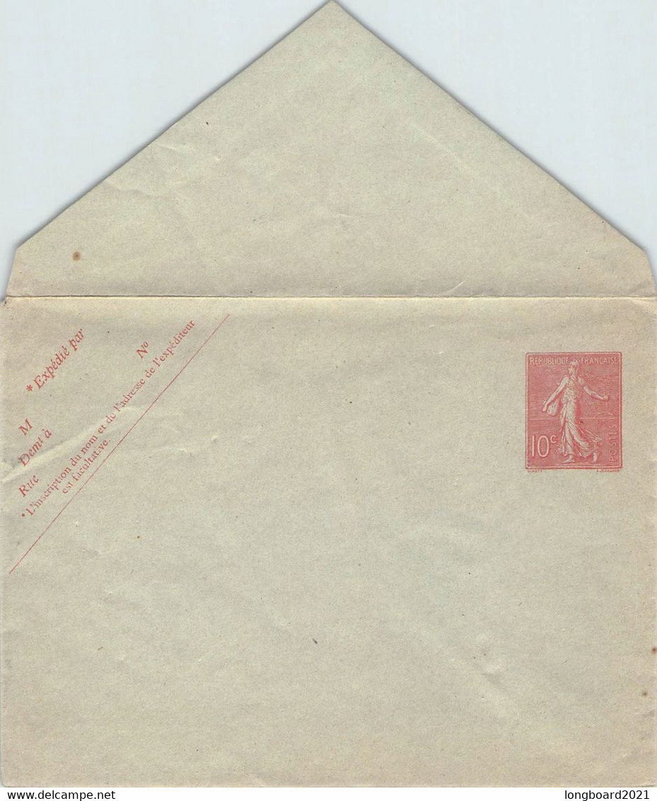 FRANCE - Envelope 10 Cts 1907 Unc Mi #U29a - PAM