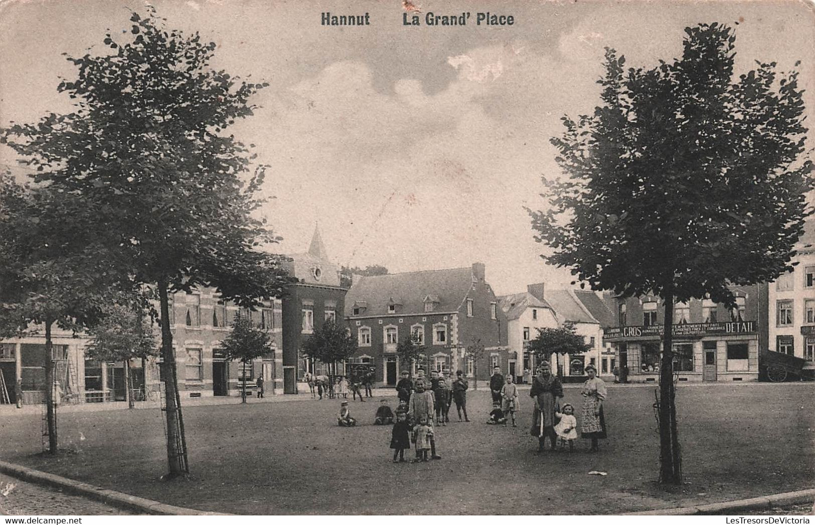 BELGIQUE -  Hannut - La Grand Place - Marché - Animé  - Carte Postale Ancienne - Hannuit