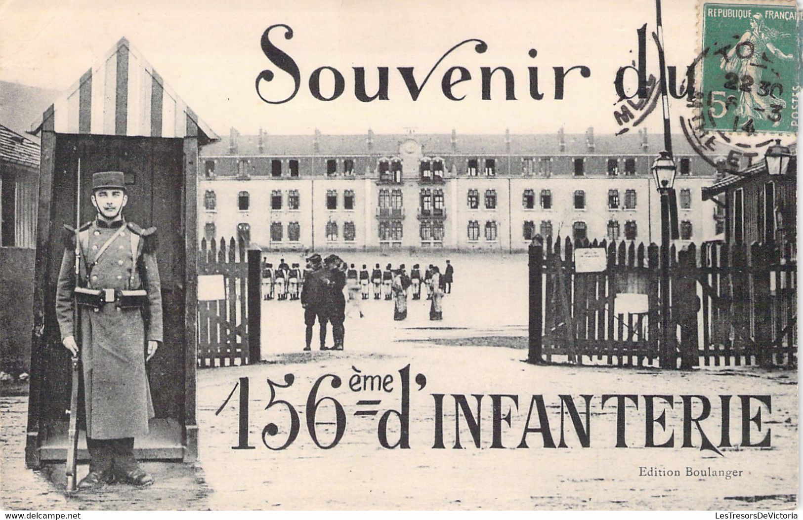 MILITARIAT - REGIMENT - Souvenir Du 156è Régiment D'infanterie - Carte Postale Ancienne - Régiments