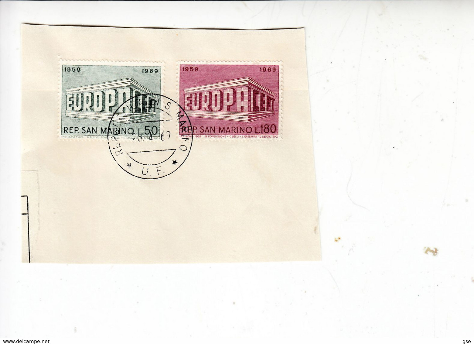 SAN MARINO 1969 - Sassone  779/80° -   Europa - Used Stamps