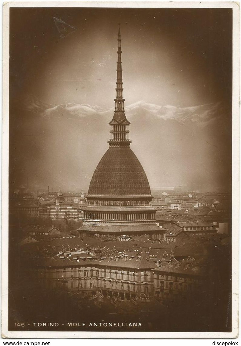 AC5366 Torino - Mole Antonelliana / Viaggiata 1937 - Mole Antonelliana