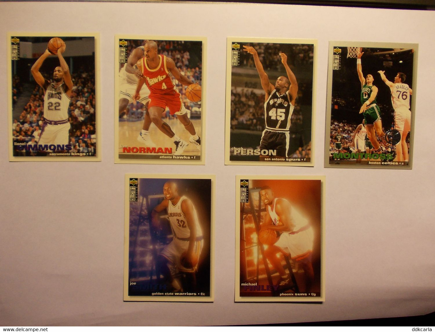 6 X Collector's Choice 223 / 226 / 254 / 262 / 300 / 304 - Trading Cards NBA - 1995 - Hologram Cards - 1990-1999