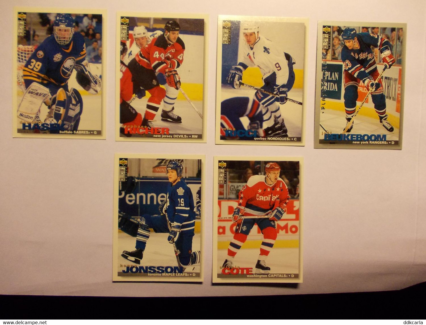 6 X Collector's Choice 137 / 250 / 258 / 282 / 284 / 317- Trading Cards NHLPA - 1995 - Hologram Cards - 1990-1999